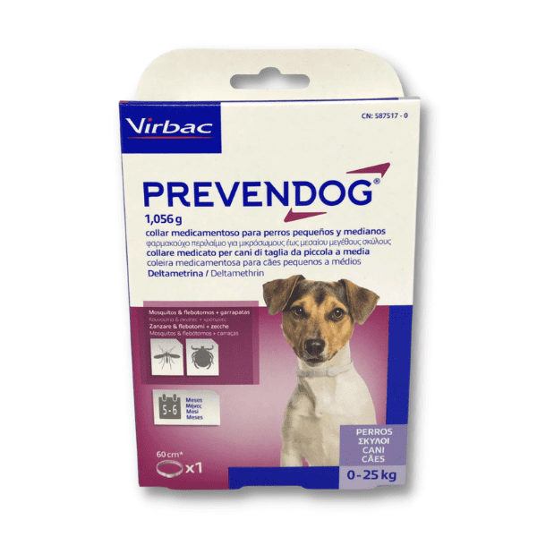 caja de collar prevendog para perro mediano