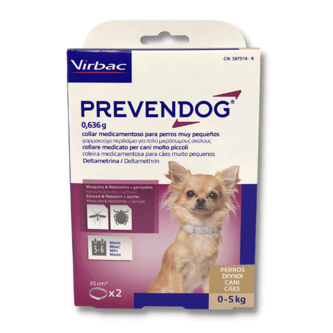 caja de collar prevendog perro mini